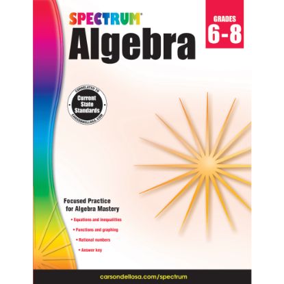 Picture of Spectrum Algebra Workbook, Grades 6-8