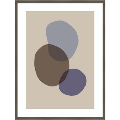 Picture of Amanti Art Organic Shapes 05 by 1x Studio Wood Framed Wall Art Print, 31inW x 41inH, Gray