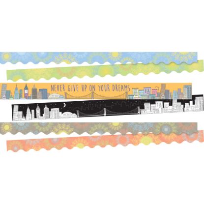 Picture of Barker Creek Double-Sided Border Strips, City Views, Set Of 38 Strips