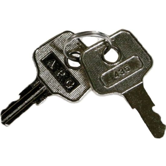 Picture of apg Type 435 Master Key: VPK-8K-435 - This set of apg keys includes 2 keys with the 435 code. It will work on all 435 locks.