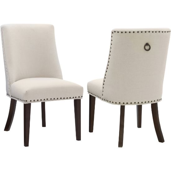 Picture of Powell Avaloni Dining Chairs, Espresso/Natural, Set Of 2 Chairs