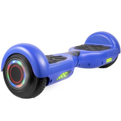 Picture of AOB Hoverboard With Bluetooth Speakers, 7inH x 27inW x 7-5/16inD, Blue