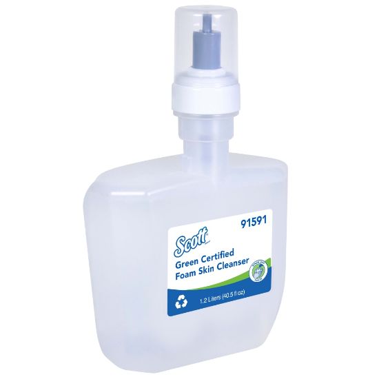 Picture of Scott Green Certified Foam Hand Soap, Unscented, 1.2 L E-Cassette Bottles, Case Of 2 Refills