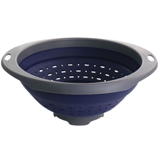 Picture of Oster Bluemarine Collapsible Polypropylene Colander, Navy