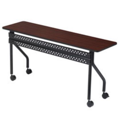 Picture of Iceberg OfficeWorks 72inW Mobile Training Table, Rectangle, Mahogany