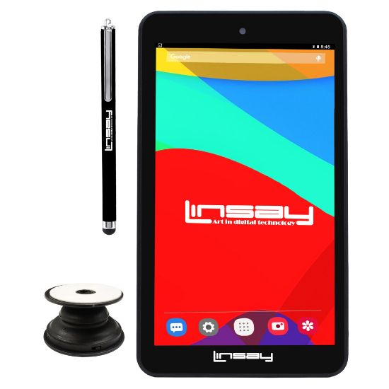 Picture of Linsay F7 Tablet, 7in Screen, 2GB Memory, 64GB Storage, Android 13, Holder/Pen