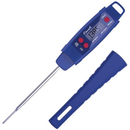 Picture of Escali Waterproof Digital Thermometer - 58 deg.F (-50 deg.C) to 482 deg.F (250 deg.C) - Water Proof, Durable, Dishwasher Safe, Extendable Handle, Temperature Guide