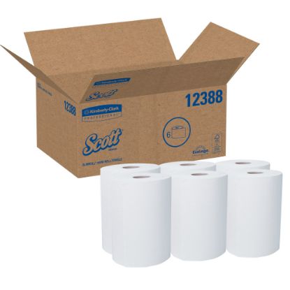 Picture of Scott Slimroll 1-Ply Paper Towels, 70% Recycled, Pack Of 6 Rolls