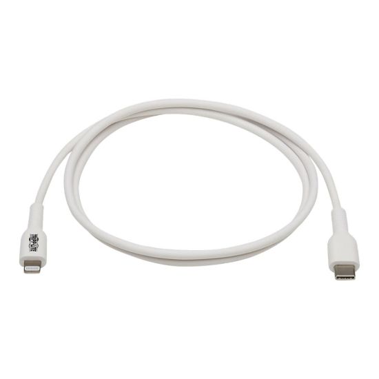 Picture of Tripp Lite Safe-IT M102AB-01M-WH Lightning/USB-C Data Transfer Cable