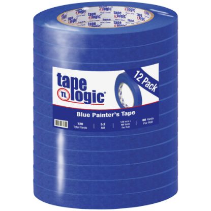 Picture of Tape Logic 3000 Painters Tape, 3in Core, 0.5in x 180ft, Blue, Case Of 12