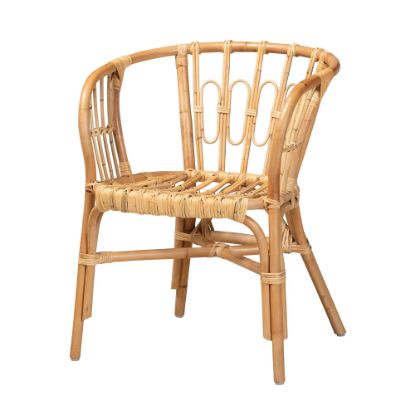 Picture of bali & pari Luxio Rattan Dining Chair, Natural