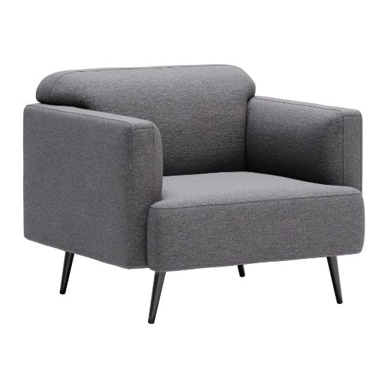 Picture of Zuo Modern Amsterdam Armchair, Slate Gray/Black