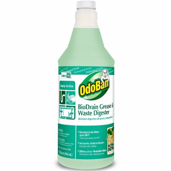 Picture of OdoBan BioDrain Grease/Waste Digester - Ready-To-Use - 32 fl oz (1 quart) - 12 / Carton