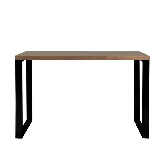 Picture of Eurostyle Dillon 48inW Writing Desk, Walnut/Matte Black