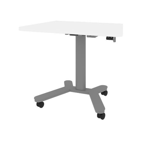 Picture of Bestar Universel Electric 36inW Small Standing Desk, White