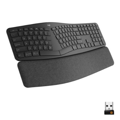 Picture of Logitech ERGO K860 Wireless Ergonomic Keyboard - Split Keyboard, Wrist Rest, Natural Typing, Stain-Resistant Fabric