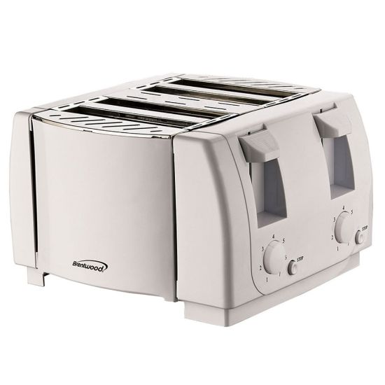 Picture of Brentwood 4-Slice Cool-Touch Toaster, White