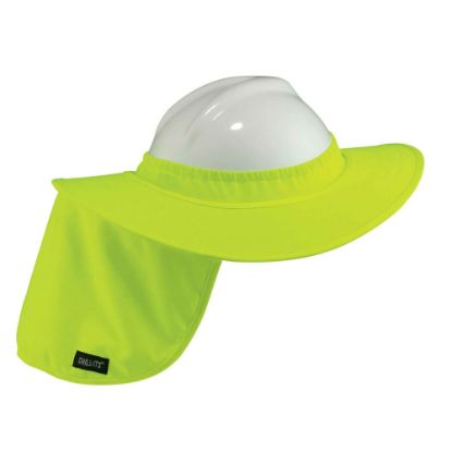 Picture of Ergodyne Chill-Its 6660 Hard Hat Brim With Shade, Lime