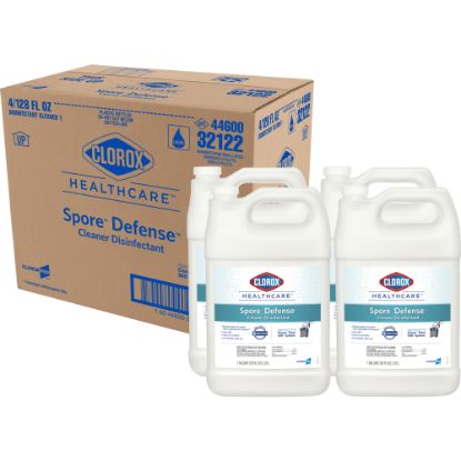 Picture of Clorox Healthcare Spore10 Defense Cleaner Disinfectant, Refill Bottle, 128 Ounces (Pack of 4)