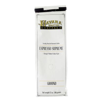 Picture of Havana Roasters Coffee Ground Coffee, Dark Roast, Espresso Supreme, 12 Oz Per Bag, Carton Of 12 Bags