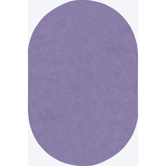 Picture of Joy Carpets Kids Essentials Oval Area Rug, Just Kidding, 6ft x 9ft, Very Violet