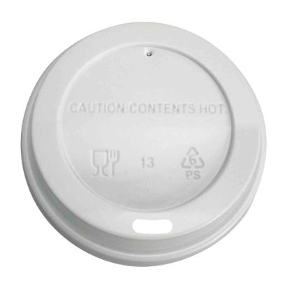 Picture of Highmark Hot Coffee Cup Lids, White, Pack Of 500