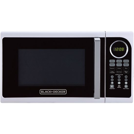 Picture of Black+Decker 0.9-Cu. Ft. Pull-Handle Countertop Microwave, White