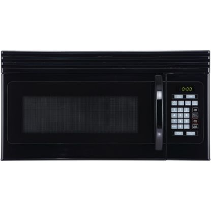 Picture of Black+Decker 1.6 Cu Ft Over-The-Range Microwave With Top-Mount Air Recirculation Vent, Black