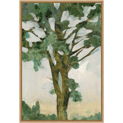 Picture of Amanti Art Green Tree Line I by PI Gallerie Framed Canvas Wall Art Print, 16in x 23in, Maple