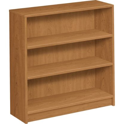 Picture of HON 1870 36inH 3-Shelf (2 Adjustable) Bookcase, Harvest