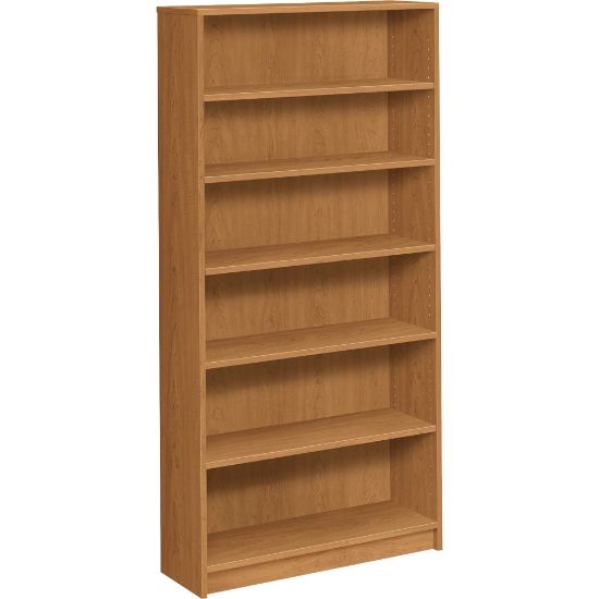 Picture of HON 1870-Series Laminate Bookcase, 6 Shelves Harvest