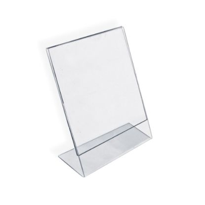 Picture of Azar Displays Acrylic L-Shaped Sign Holders, 11in x 8 1/2in, Clear, Pack Of 10