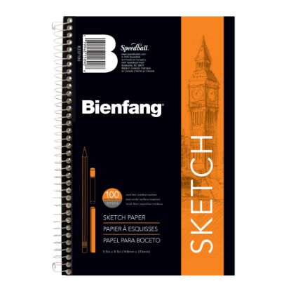 Picture of Bienfang Sketchbook, 8 1/2in x 5 1/2in, 100 Sheets (200 Pages), White