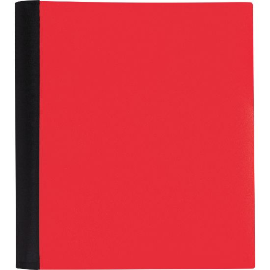 Picture of Office Depot Brand Stellar Notebook With Spine Cover, 8-1/2in x 11in, 3 Subject, College Ruled, 150 Sheets, Red