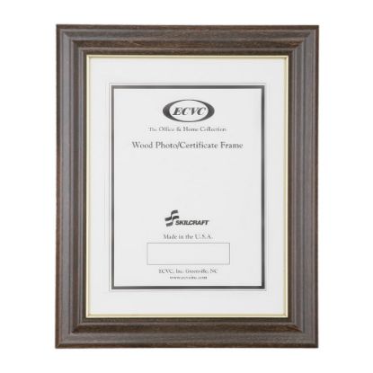 Picture of SKILCRAFT Picture Frame, 8 1/2in x 11in, Walnut, Box Of 12 (AbilityOne 7105-01-282-0631)