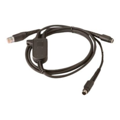 Picture of Honeywell CBL-720-300-C00 Keyboard Wedge Coiled Cable - 9.84 ft Data Transfer Cable for Keyboard - First End: Mini-DIN (PS/2) - Black