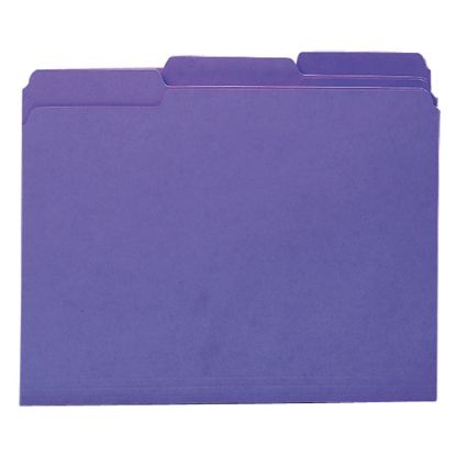 Picture of Smead Interior Folders, Letter Size, Purple, Box Of 100