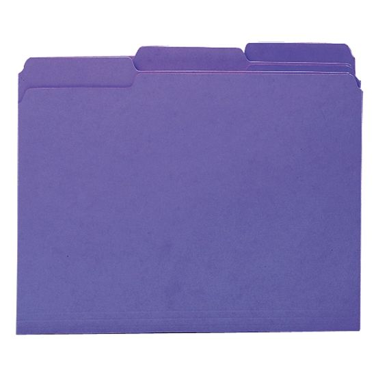 Picture of Smead Interior Folders, Letter Size, Purple, Box Of 100