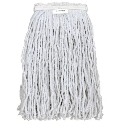 Picture of Alpine Industries Cotton Cut-End Mop Heads With 1in Band, 32 Oz, White, Set Of 12 Heads