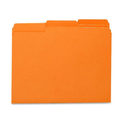 Picture of Smead 1/3-Cut Interior Folders, Letter Size, Orange, Box Of 100