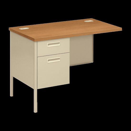 Picture of HON Metro Classic 66inW Left Desk Return, Harvest/Putty