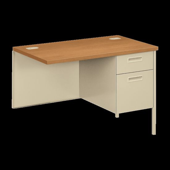 Picture of HON Metro Classic 48inW Right Desk Return, Harvest/Putty