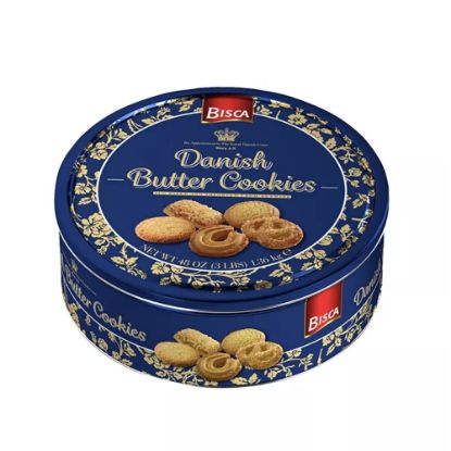 Picture of Bisca Danish Butter Cookie Tin, 3 Lb