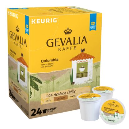 Picture of Gevalia Single-Serve Coffee K-Cup, Medium Roast, Columbian, Carton Of 24