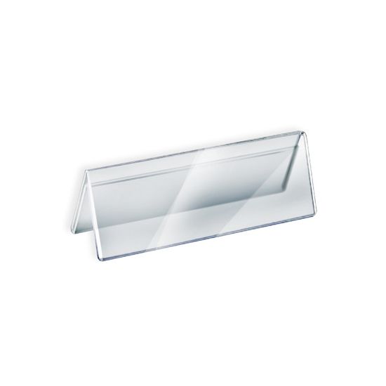 Picture of Azar Displays 2-Sided Acrylic Nameplates, 3in x 11in, Clear, Pack Of 10