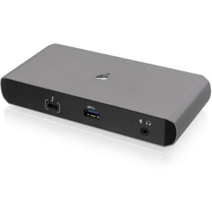 Picture of IOGEAR Quantum Dual Mode Thunderbolt 3 Dock Pro - 60 W - USB Type C - 5 x USB Ports - USB Type-C - Network (RJ-45) - DisplayPort - Audio Line Out - Thunderbolt - Wireless - TAA Compliant