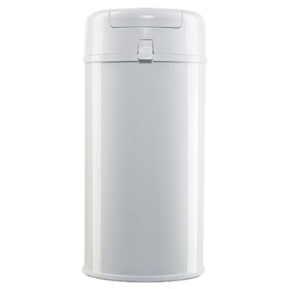 Picture of Bubula Steel Diaper Pail, 25inH x 11-3/8inW, x 11-3/8inD, White