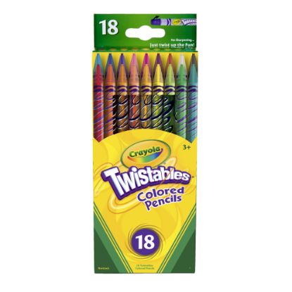 Picture of Crayola Twistables Color Pencils, Assorted Colors, Set Of 18