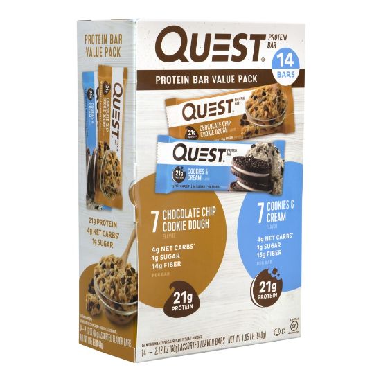 Picture of QUEST Protein Bar Variety Value Pack, 14 Count