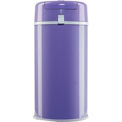 Picture of Bubula Steel Diaper Pail, 25inH x 11-3/8inW, x 11-3/8inD, Lavender